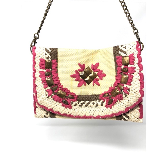 V By Eva Handbags - 🔸V by Eva Woven Embroidered Shoulder Purse